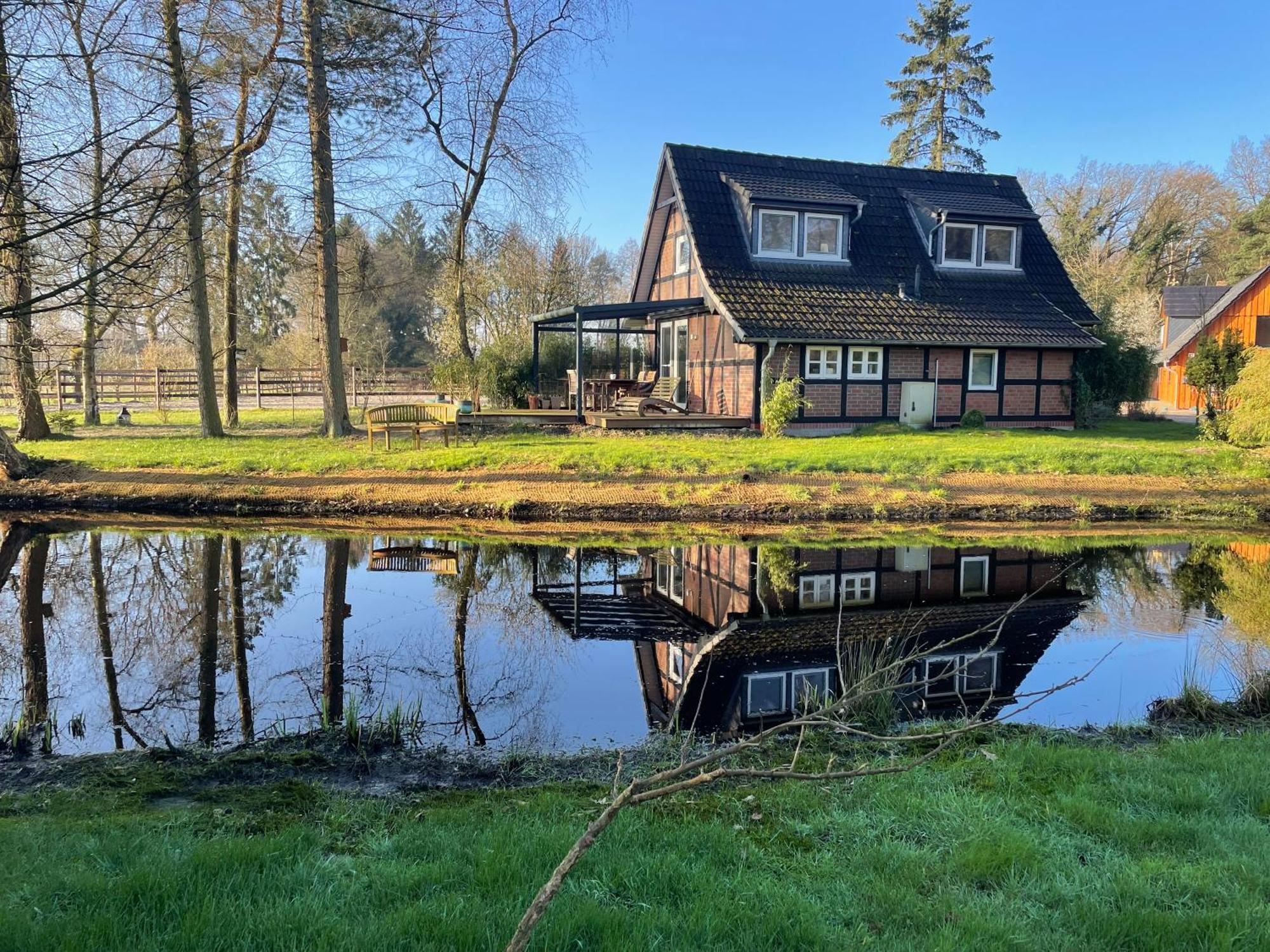 Haus Am Teich Lägenhet Worpswede Exteriör bild